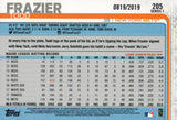 #205 Todd Frazier 0819/2019 Gold New York Yankees 2019 Topps Series 1 Baseball Card DAW