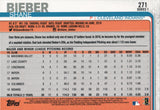 #271 Shane Bieber Future Stars Cleveland Indians 2019 Topps Series 1 Baseball Card DAX