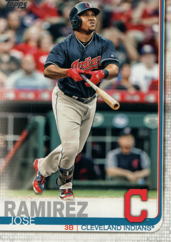 #223 Jose Ramirez Cleveland Indians 2019 Topps Series 1 Baseball Card DAX
