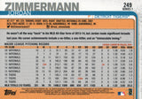 #249 Jordan Zimmermann Detroit Tigers 2019 Topps Series 1 Baseball Card DAX
