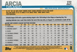 #272 Orlando Arcia Milwaukee Brewers 2019 Topps Series 1 Baseball Card DAX