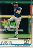 #272 Orlando Arcia Milwaukee Brewers 2019 Topps Series 1 Baseball Card DAX
