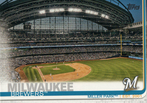 #79 Miller Park Milwaukee Brewers 2019 Topps Series 1 Baseball Card