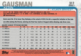 #317 Kevin Gausman Atlanta Braves 2019 Topps Series 1 Baseball Card DAY