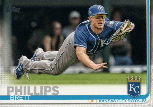 #195 Brett Phillips Kansas City Royals 2019 Topps Series 1 Baseball Card DAY