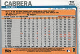 #230 Miguel Cabrera Detroit Tigers 2019 Topps Series 1 Baseball Card DAY