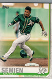 #201 Marcus Semien Oakland Athletics 2019 Topps Series 1 Baseball Card DAY