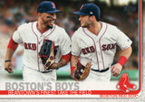 #28 Beantown's Finest Take The Field Boston's Boys Boston Red Sox 2019 Topps Series 1 Baseball Card DAZ