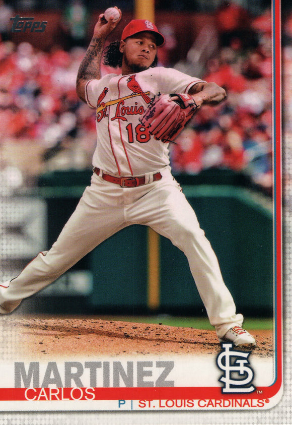 #58 Carlos Martinez St Louis Cardinals 2019 Topps Series 1 Baseball Card DAZ