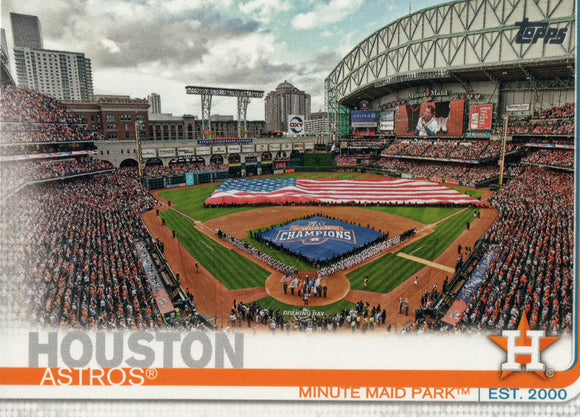 #159 Minute Maid Park Houston Astros 2019 Topps Series 1 Baseball Card DAZ