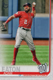 #316 Adam Eaton 45/99 Washington Nationals 2019 Topps Series 1 Baseball Card DAZ