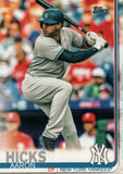 #260 Aaron Hicks New York Yankees 2019 Topps Series 1 Baseball Card DAZ