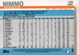 #172 Brandon Nimmo New York Mets 2019 Topps Series 1 Baseball Card DAZ