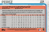 #219 Martin Perez Texas Rangers 2019 Topps Series 1 Baseball Card EAA