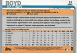 #93 Matthew Boyd Detroit Tigers 2019 Topps Series 1 Baseball Card EAA