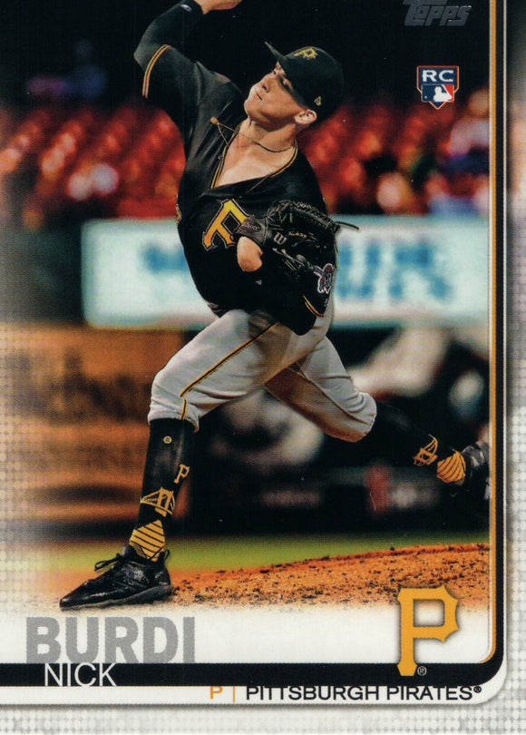 #43 Nick Burdi Rookie Pittsburgh Pirates 2019 Topps Series 1 Baseball Card EAA