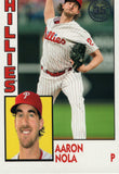 T84-74 Aaron Nola Philadelphia Phillies 2019 Topps Series 1 Baseball Card EAA