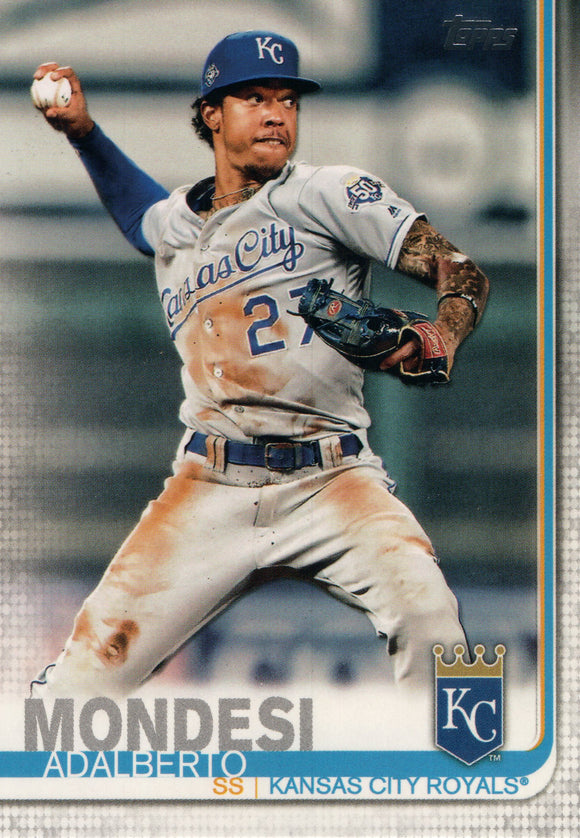 #22 Adalberto Mondesi Kansas City Royals 2019 Topps Series 1 Baseball Card EAA