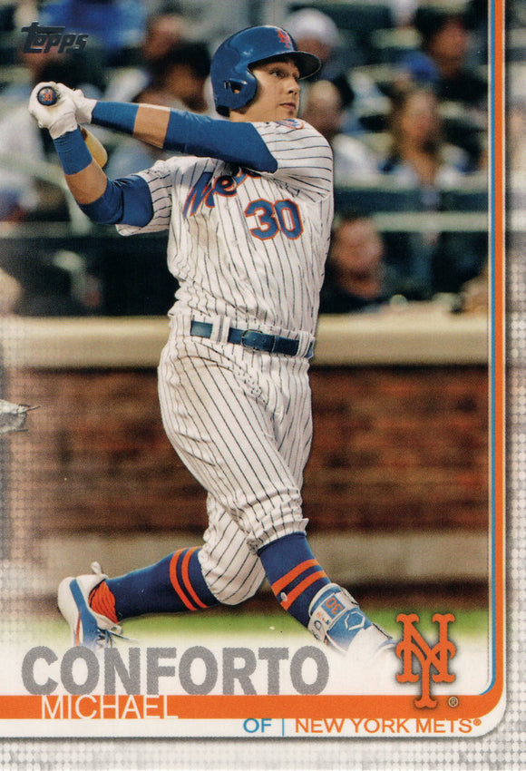 #109 Michael Conforto New York Mets 2019 Topps Series 1 Baseball Card EAA