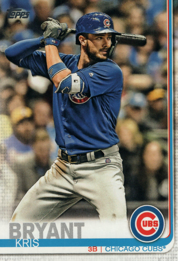 #210 Kris Bryant Chicago Cubs 2019 Topps Series 1 Baseball Card EAA