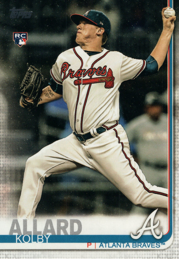 #38 Kolby Allard Rookie Atlanta Braves 2019 Topps Series 1 Baseball Card EAB