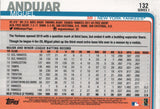 #132 Miguel Andujar Trophy New York Yankees 2019 Topps Series 1 Baseball Card EAB