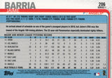 #206 Jaime Barria Los Angeles Angels 2019 Topps Series 1 Baseball Card EAB