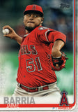 #206 Jaime Barria Los Angeles Angels 2019 Topps Series 1 Baseball Card EAB