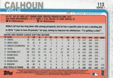 #113 Willie Calhoun Future Stars Texas Rangers 2019 Topps Series 1 Baseball Card EAB