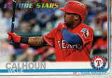 #113 Willie Calhoun Future Stars Texas Rangers 2019 Topps Series 1 Baseball Card EAB