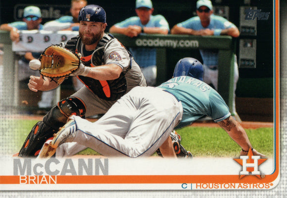 #322 Brian McCain Houston Astros 2019 Topps Series 1 Baseball Card EAB
