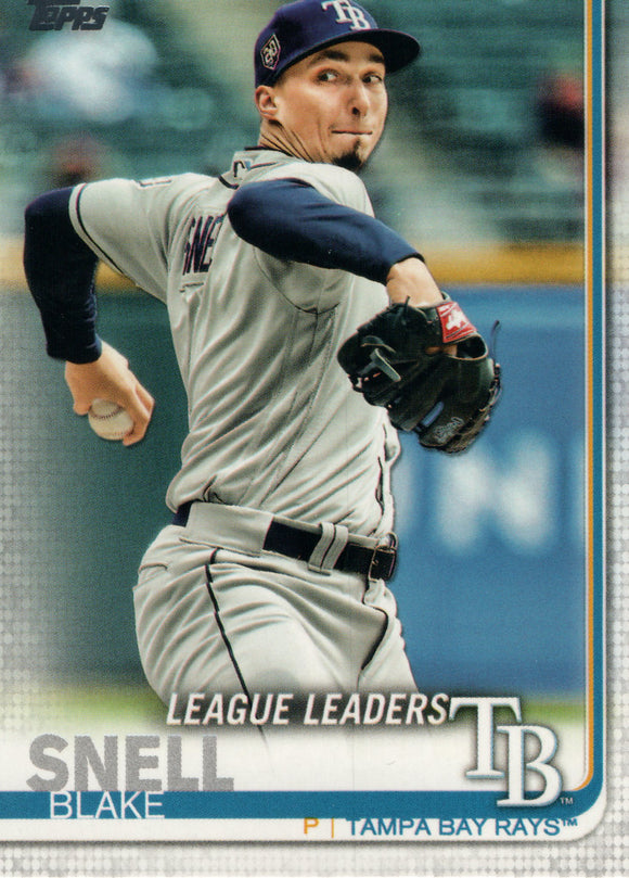#268 Blake Snell Tampa Bay Rays 2019 Topps Series 1 Baseball Card EAC