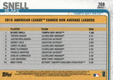 #268 Blake Snell Tampa Bay Rays 2019 Topps Series 1 Baseball Card EAC