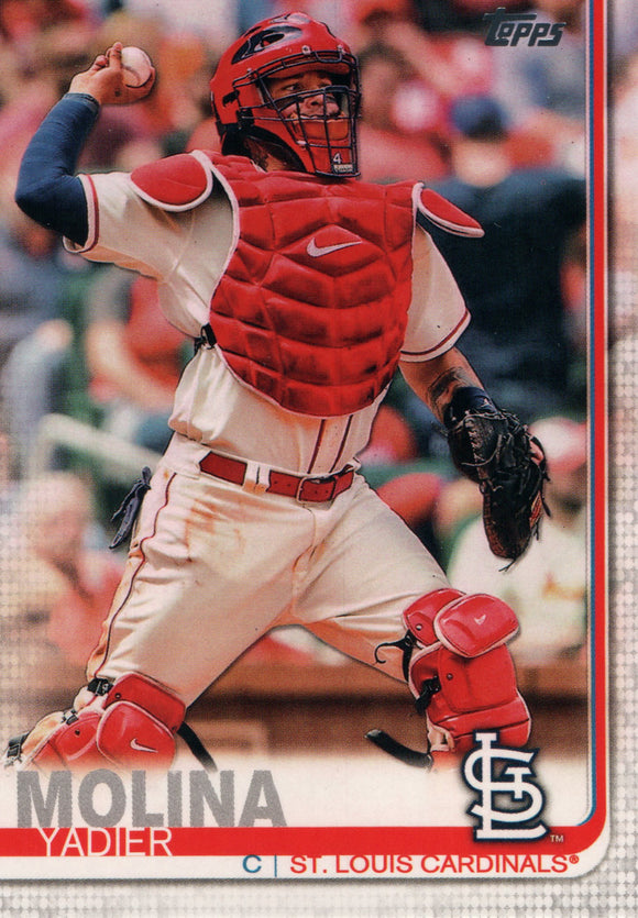 #225 Yadier Molina St Louis Cardinals 2019 Topps Series 1 Baseball Card EAC