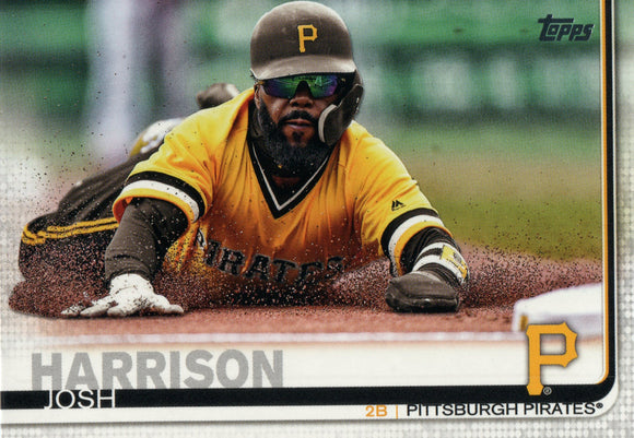 #339 Josh Harrison Pittsburgh Pirates 2019 Topps Series 1 Baseball Card EAC