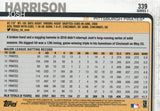 #339 Josh Harrison Pittsburgh Pirates 2019 Topps Series 1 Baseball Card EAC