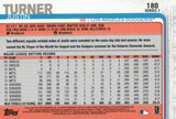 #180 Justin Turner Los Angeles Dodgers 2019 Topps Series 1 Baseball Card EAC