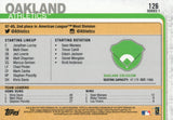 #126 Oakland Coliseum Oakland Athletics 2019 Topps Series 1 Baseball Card EAC