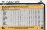 #104 Joe Musgrove Pittsburgh Pirates 2019 Topps Series 1 Baseball Card EAD