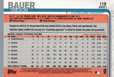 #110 Trevor Bauer Cleveland Indians 2019 Topps Series 1 Baseball Card EAD
