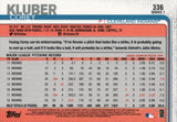 #336 Corey Kluber Cleveland Indians 2019 Topps Series 1 Baseball Card EAD