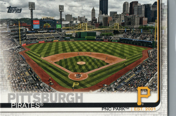 #48 PNC Park Pittsburgh Pirates 2019 Topps Series 1 Baseball Card EAD