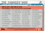 #14 Judge and Gregorius Celebrate The Yankees Win New York Yankees 2019 Topps Series 1 Baseball Card EAD