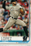 #151 Pablo Lopez Rookie Miami Marlins 2019 Topps Series 1 Baseball Card EAD