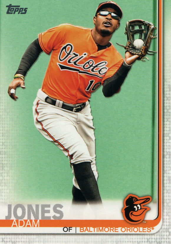 #8 Adam Jones Baltimore Orioles  2019 Topps Series 1 Baseball Card EAD