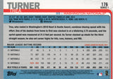 #176 Trea Turner Washington Nationals 2019 Topps Series 1 Baseball Card EAD