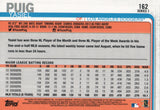 #162 Yasiel Puig Los Angeles Dodgers 2019 Topps Series 1 Baseball Card EAE