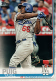 #162 Yasiel Puig Los Angeles Dodgers 2019 Topps Series 1 Baseball Card EAE