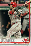#29 Eugenio Suarez Cincinnati Reds 2019 Topps Series 1 Baseball Card EAE