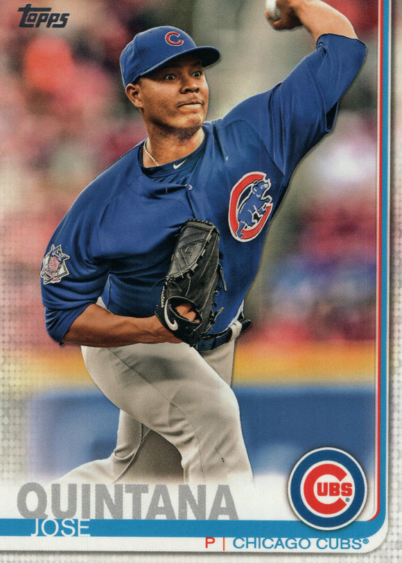 #105 Jose Quintana Chicago Cubs 2019 Topps Series 1 Baseball Card EAE